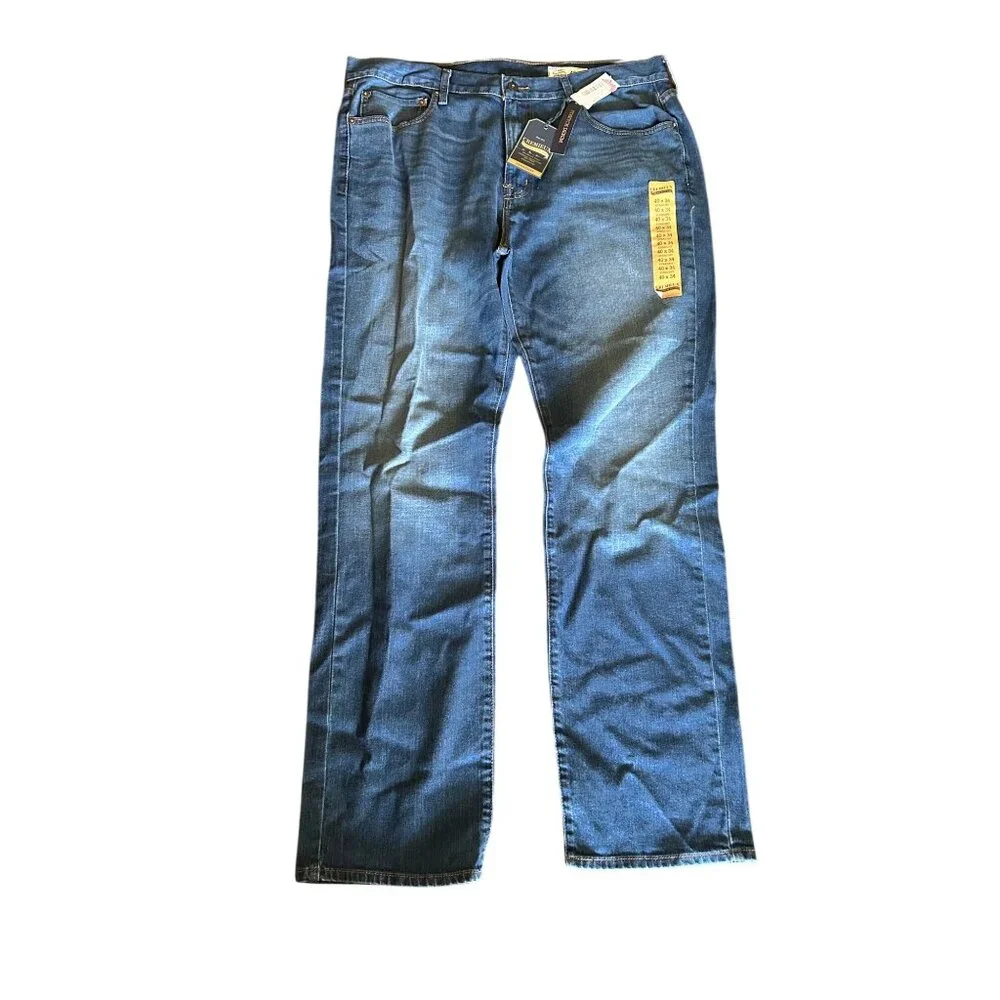 Cremieux Mens Stretch Denim Straight Leg Jeans Size 40x34 Blue New With Tags - Picture 2 of 5